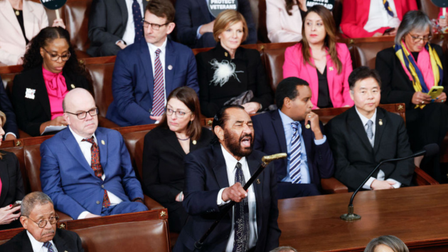 Democratic Rep. Al Green removed from chamber after outburst during Trump address