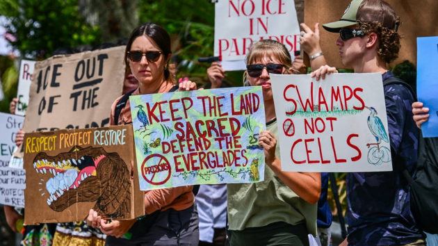 Trump to visit new ‘Alligator Alcatraz’ migrant detention center in the Everglades